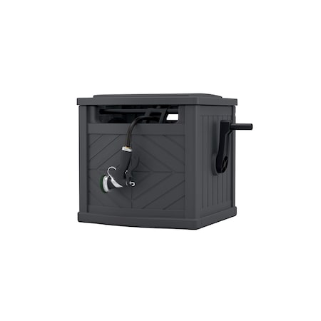 SUNCAST 150 ft. Gray In Ground Hideaway Hose Reel PDH150P